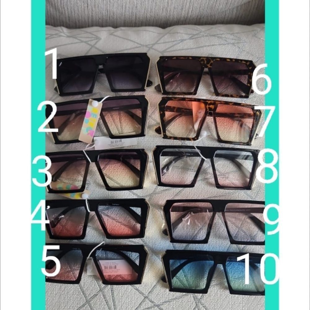 Oversized Square Sunglasses for Women Men Flat Top 2026